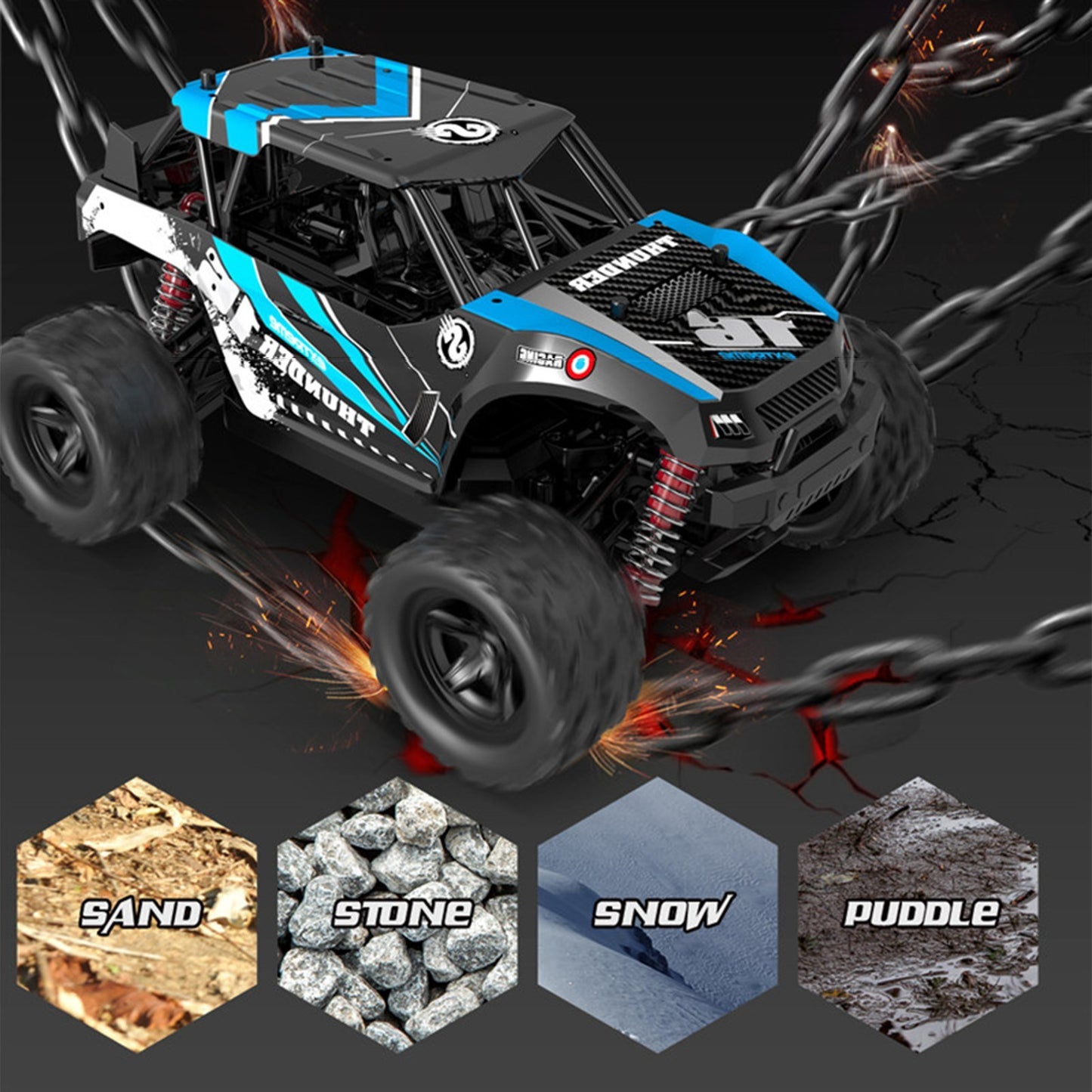 1/18 2.4GHz 30km/h 4WD Off-Road Racing Truck - High-Speed Climbing Car