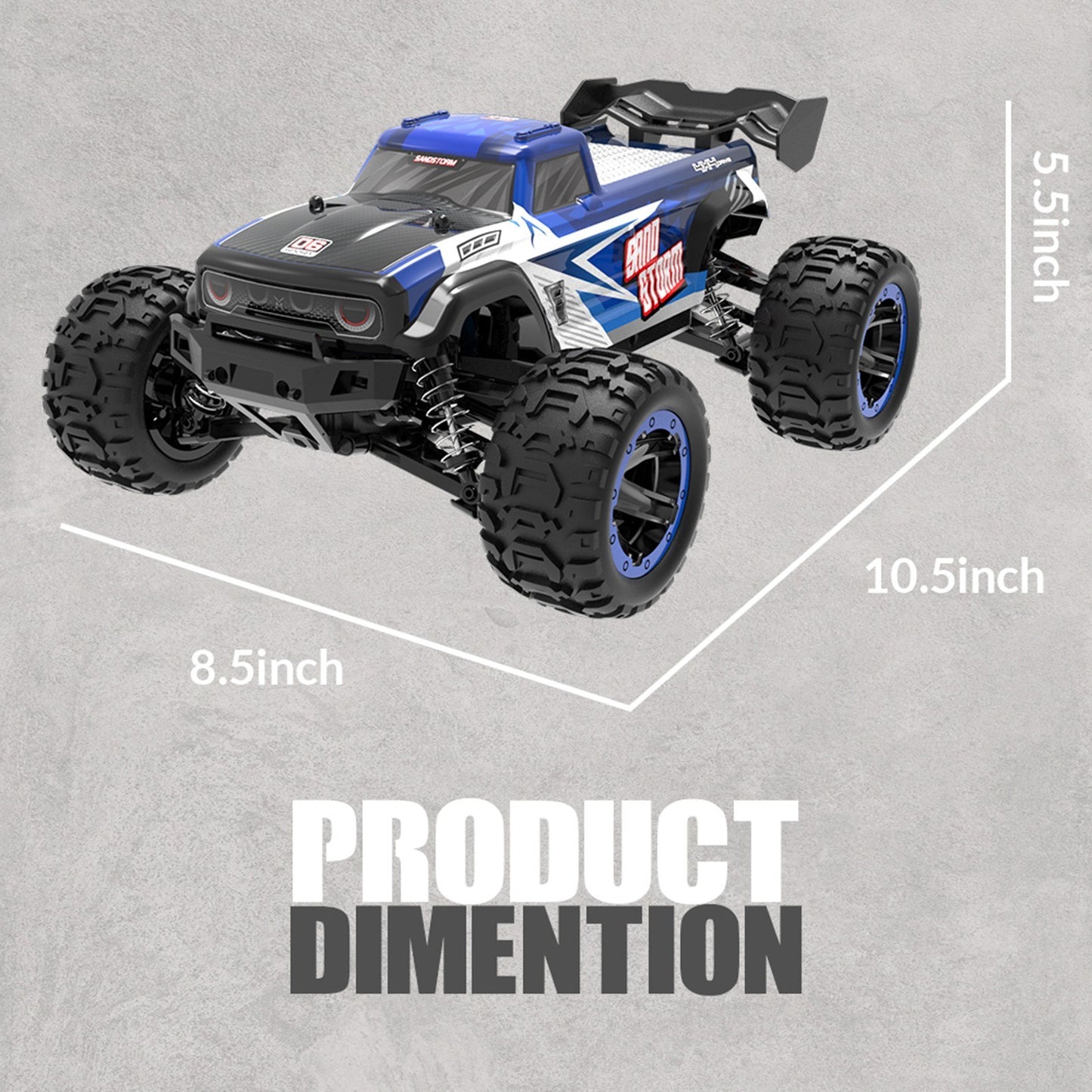 1/16 4WD 40km/h Off-Road Racing Truck - EXA78507RBD