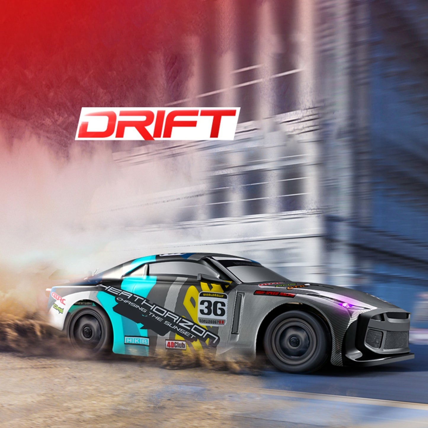 High-Speed 4WD Remote Control Race Car, 2.4GHz, 30km/h