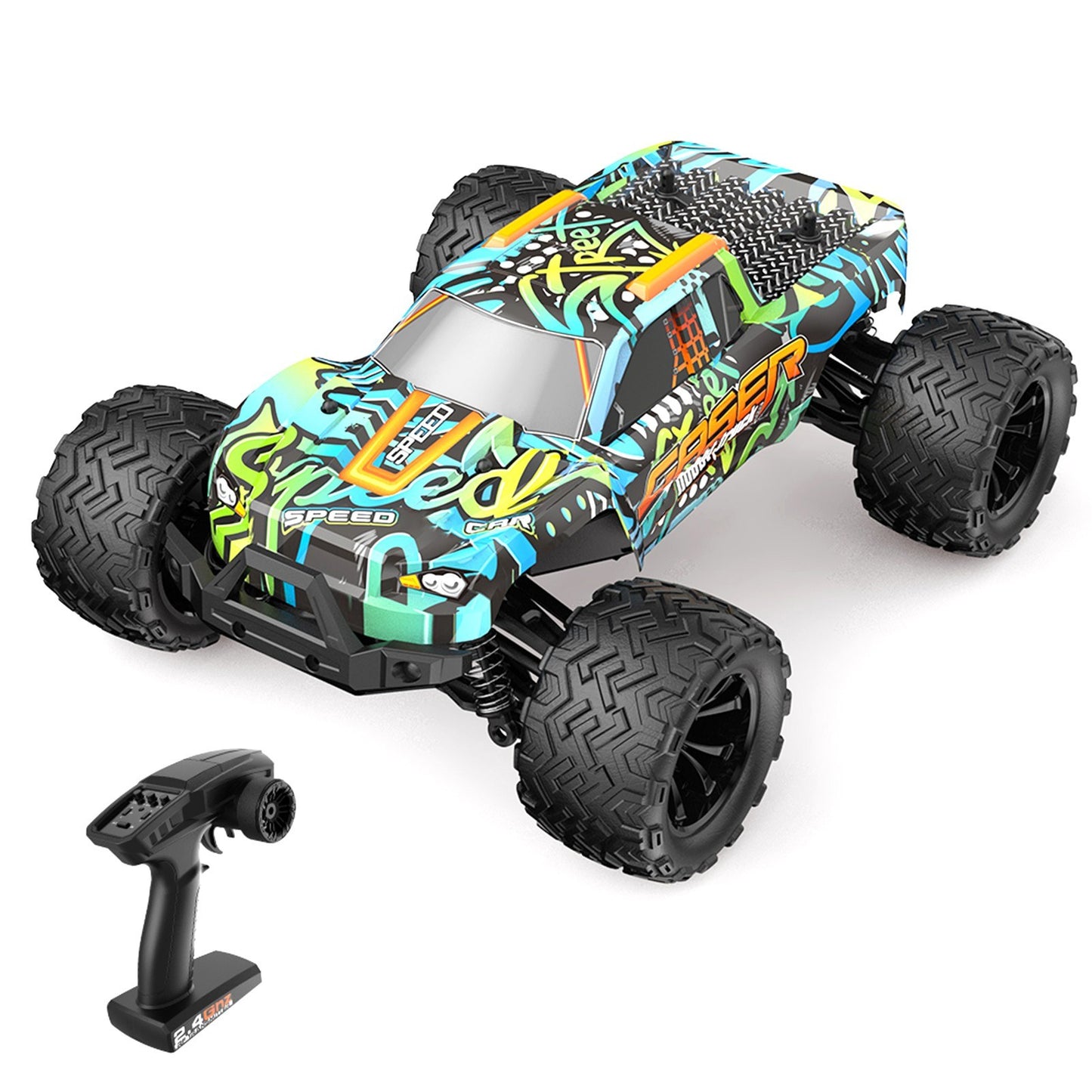 1/14 4WD Brushless Motor RC Climbing Truck, 2.4GHz, 45km/h Off-Road Car