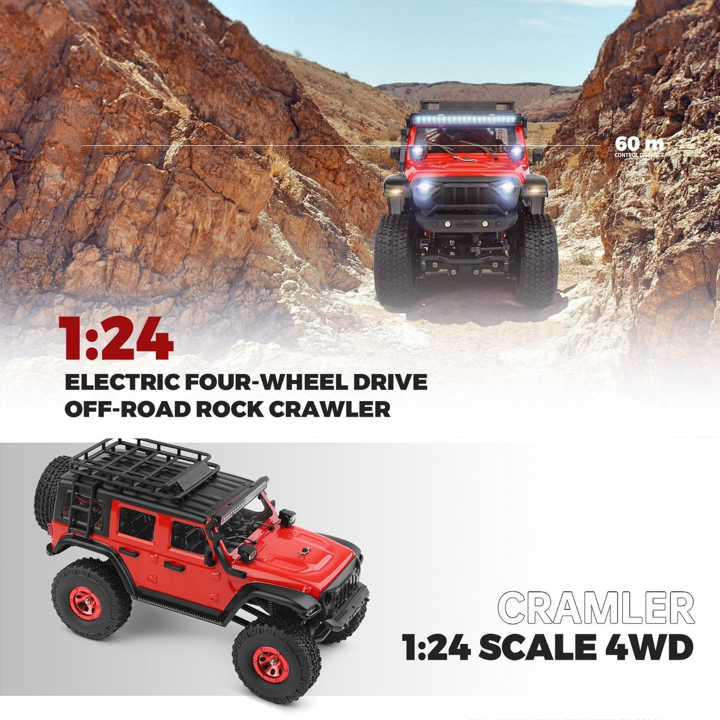 WLtoys 2428 1/24 2.4GHz 4WD Off-Road Remote Control Car