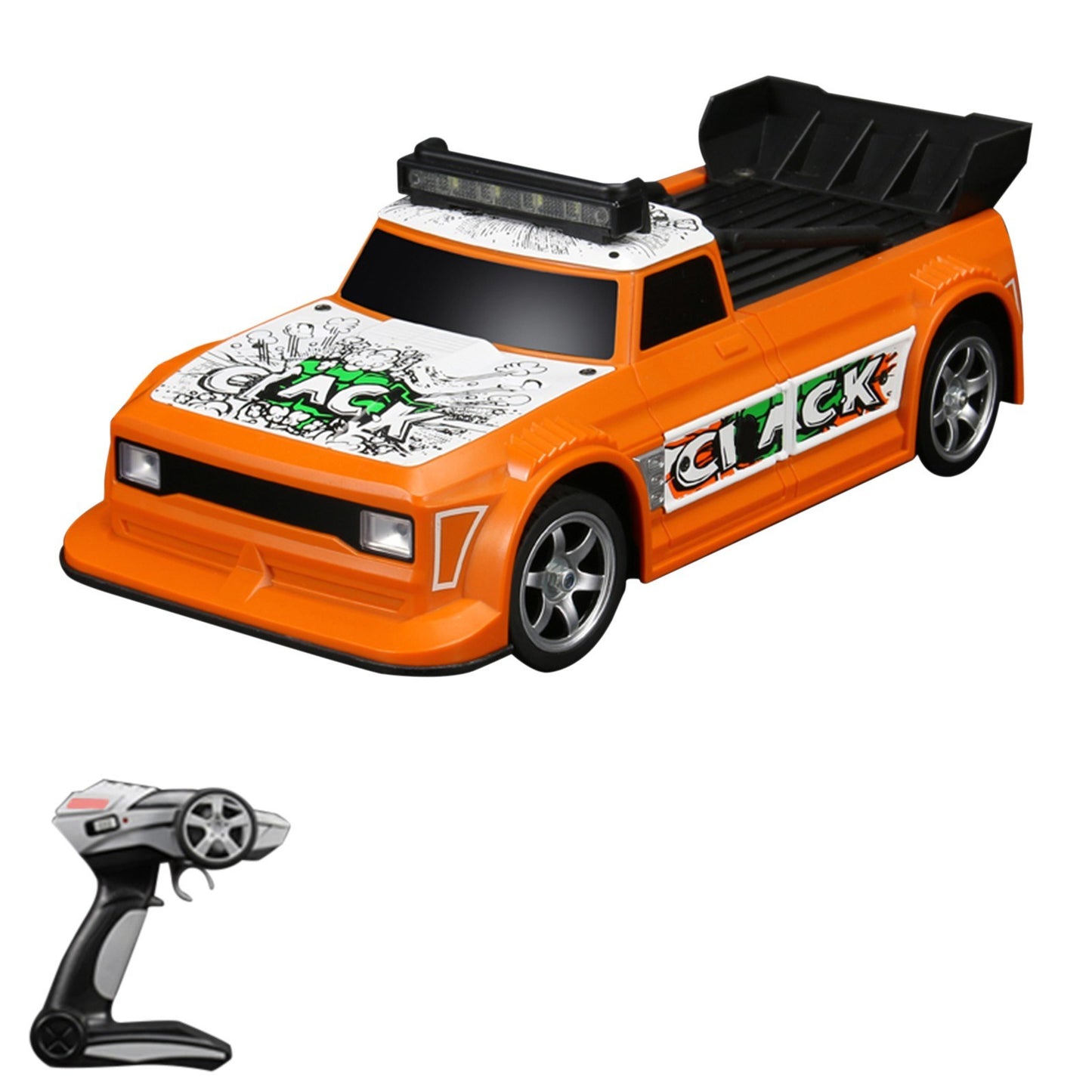 1/16 Scale 2WD RC Drift Car with LED Lights, 2.4GHz Remote Control