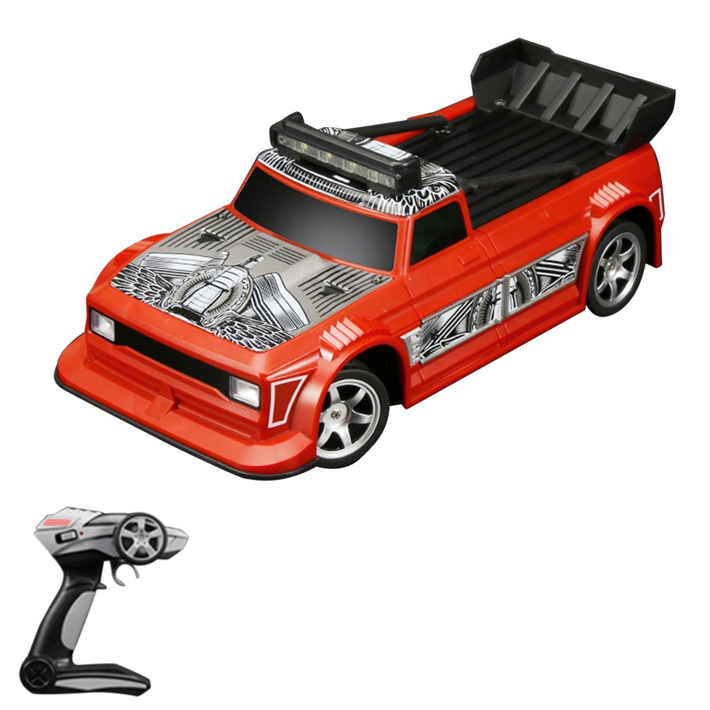 1/16 Scale 2WD RC Drift Car with LED Lights, 2.4GHz Remote Control