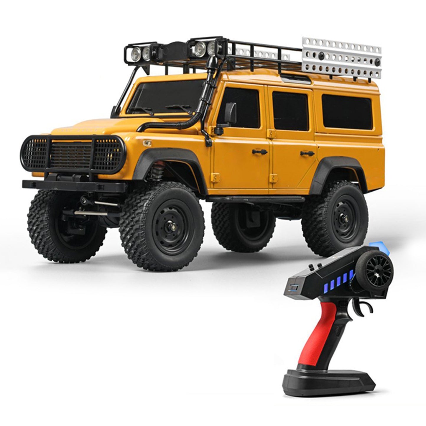 1/18 4WD Off-Road Remote Control Truck with LED Lights, 2.4GHz RC Car