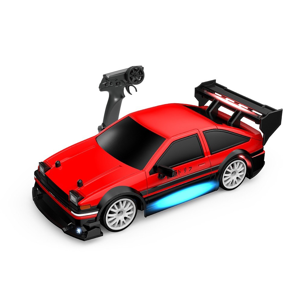 1:24 4WD 2.4GHz RC Drift Car - 30KM/H, LED Lights, Replaceable Wheels