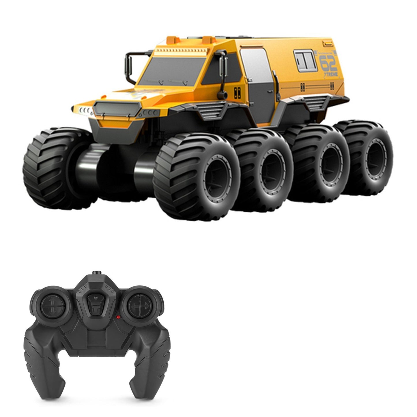 2.4G 8WD Amphibious Remote Control Armored Stunt Truck Toy