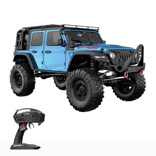 2.4G 4WD Electric Off-Road Crawler with LED Lights, 1:10 Scale, Rechargeable