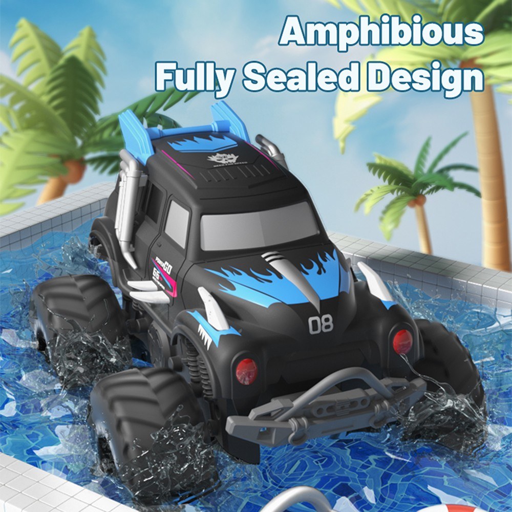 2.4 GHz 4WD Amphibious Off-Road RC Stunt Car, Dual-Side Drive