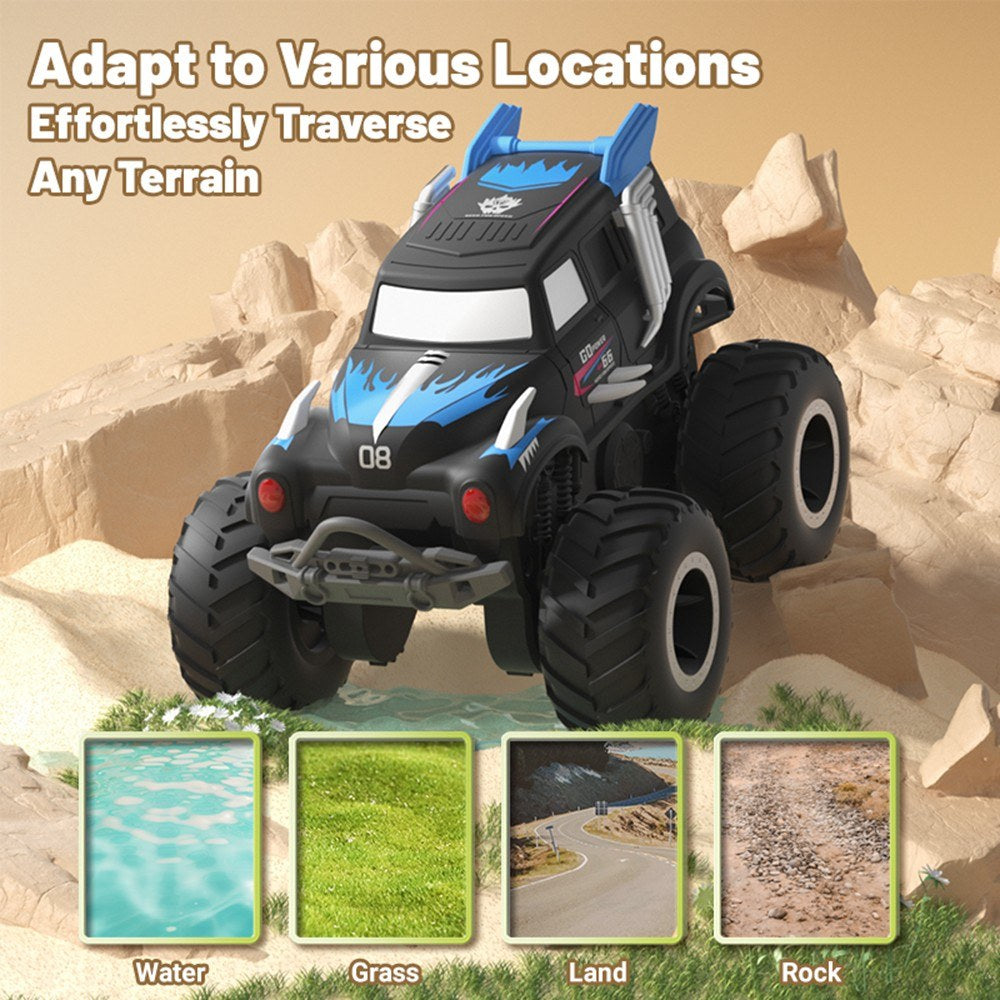 2.4 GHz 4WD Amphibious Off-Road RC Stunt Car, Dual-Side Drive