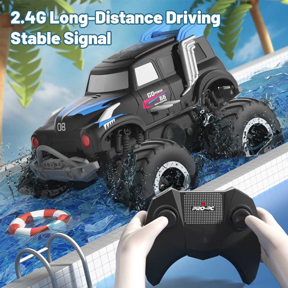 2.4 GHz 4WD Amphibious Off-Road RC Stunt Car, Dual-Side Drive