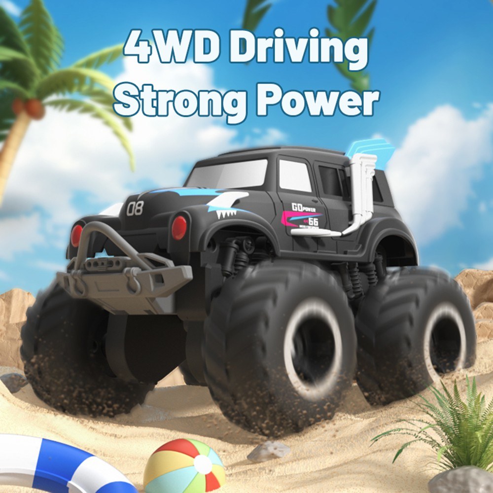 2.4 GHz 4WD Amphibious Off-Road RC Stunt Car, Dual-Side Drive