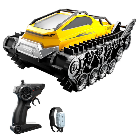 2.4 GHz Amphibious RC Stunt Car: All-Terrain Land & Water Armored Toy Vehicle