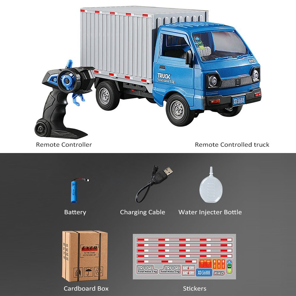 2.4GHz 1/16 RC Multi-Direction Transport Car Sprayer Vehicle