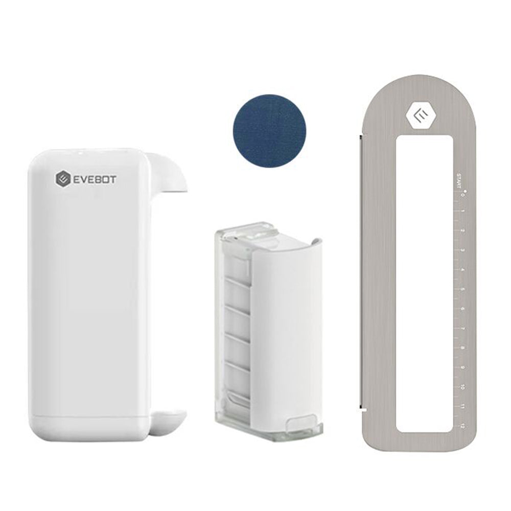 EVEBOT PrintPods Handheld Printer & Ink Cartridges - Portable Inkjet Printer for Multi-Surface & Skin-Friendly Printing