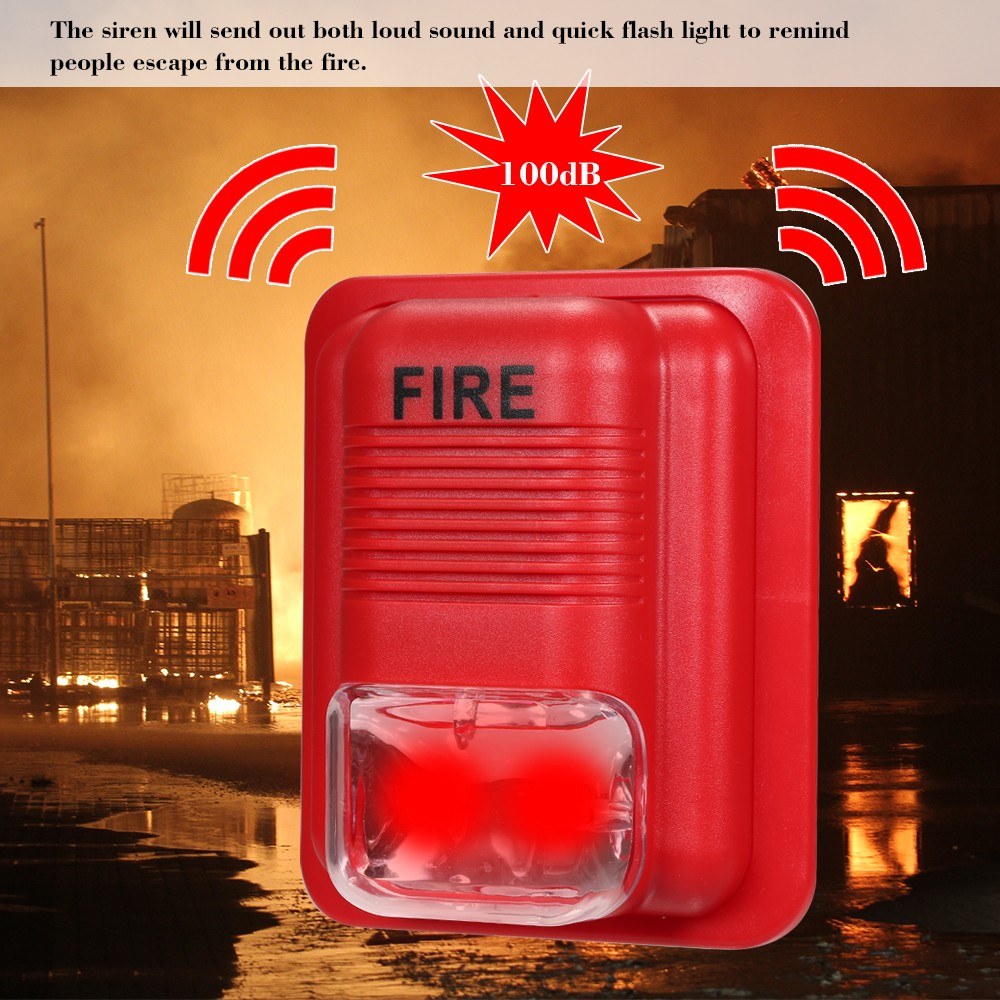 Security System Fire Alarm Strobe Siren