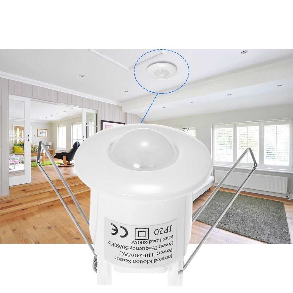 360° PIR Motion Sensor Switch - Mini Infrared Detector