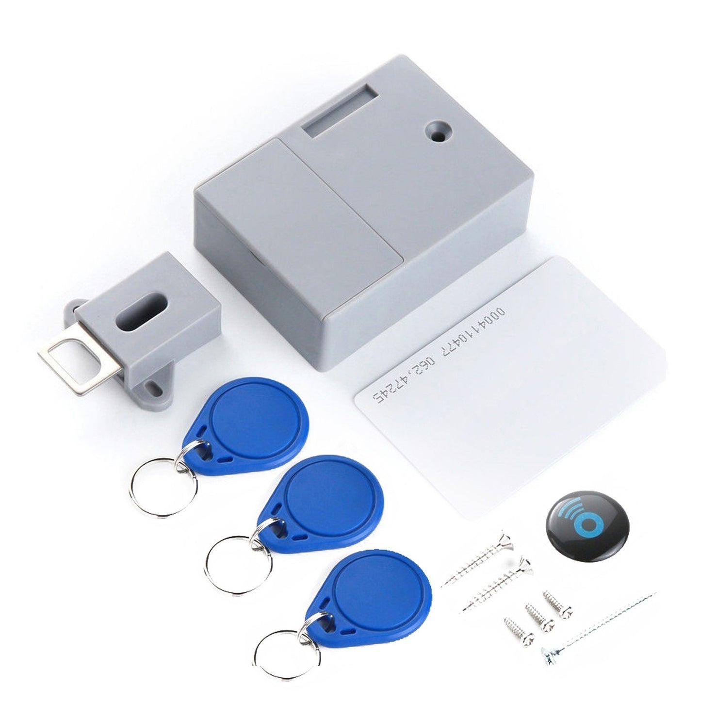 Smart Lock Cabinet Drawer with Battery, IC Card & Key Access