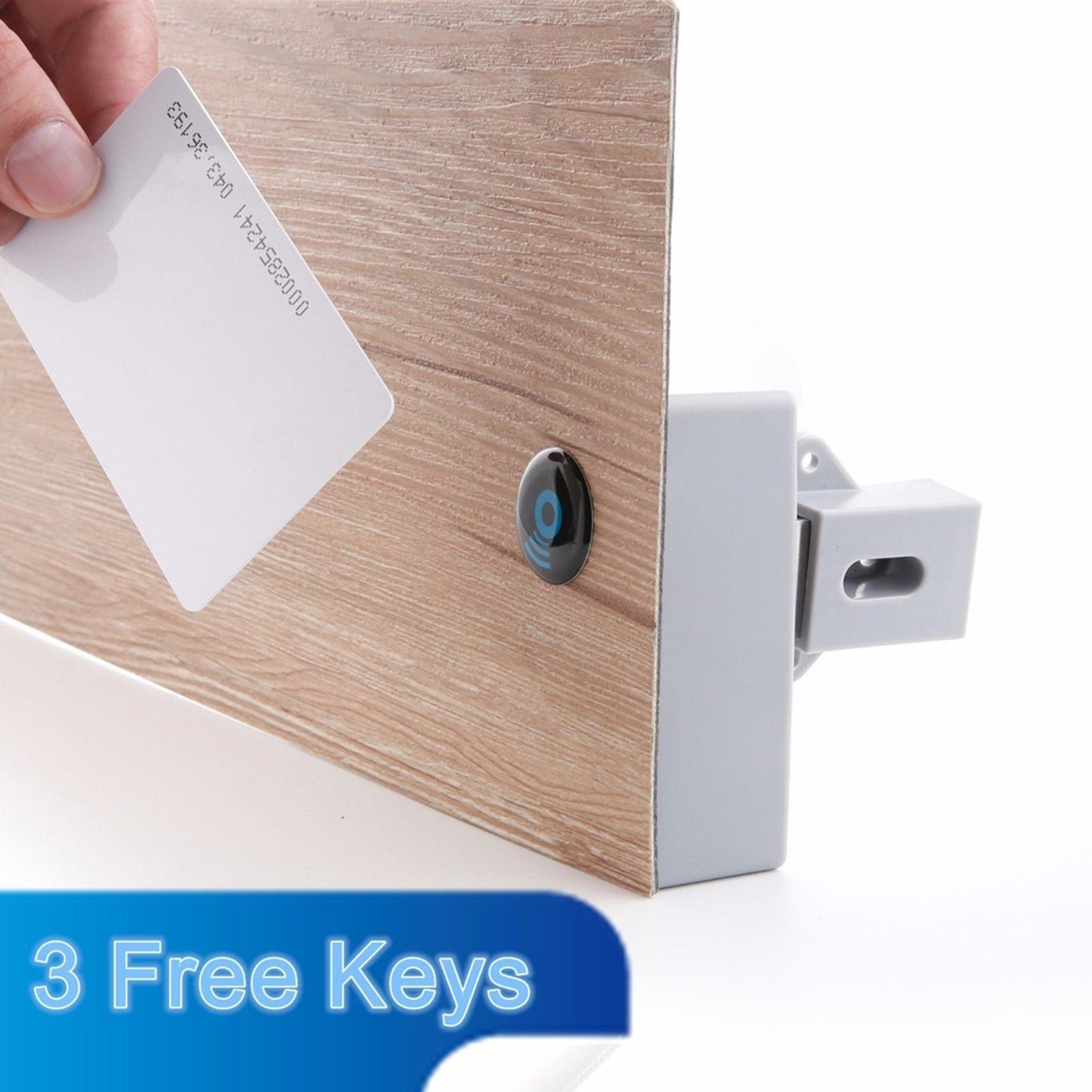 Smart Lock Cabinet Drawer with Battery, IC Card & Key Access