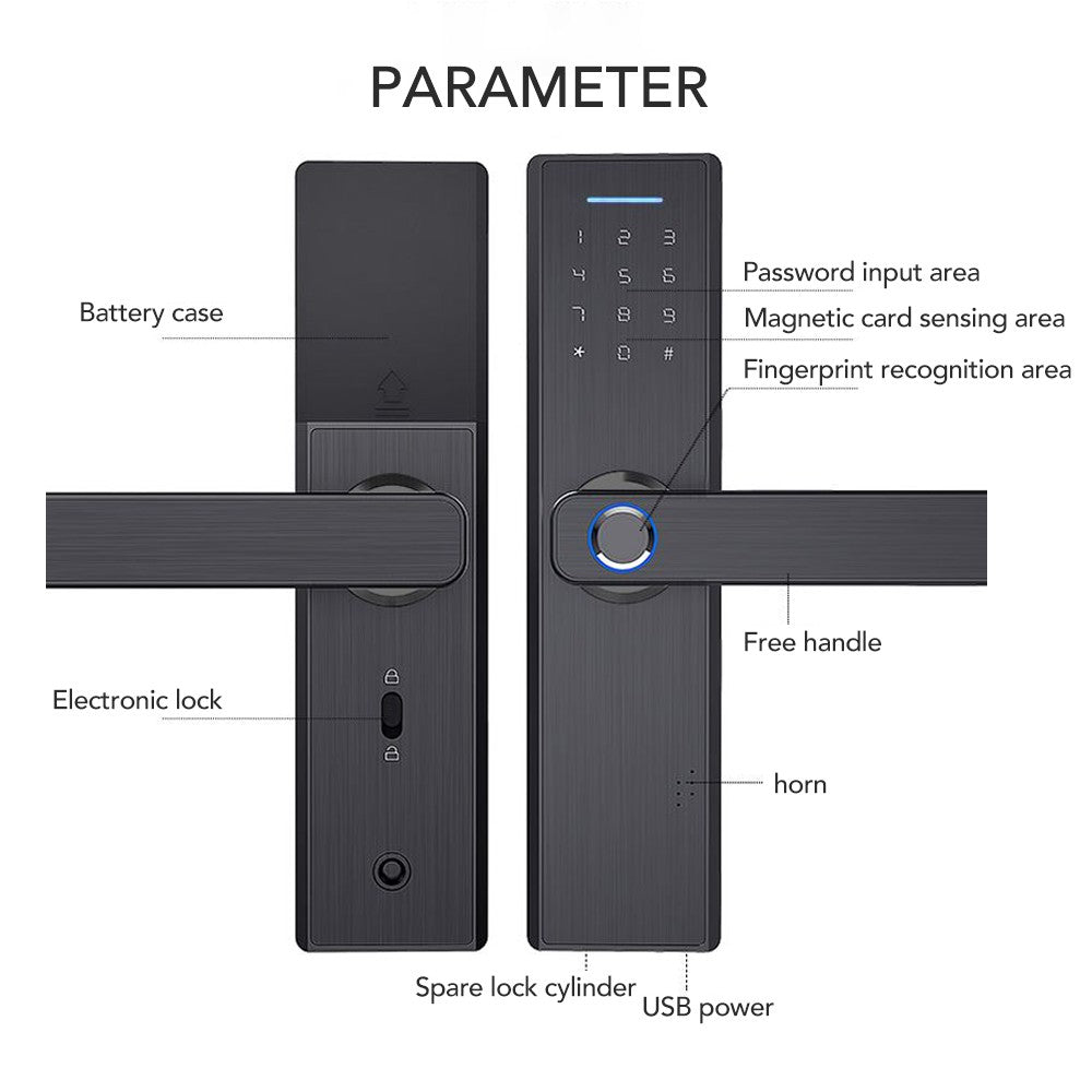 WiFi Smart Door Lock with App Control and Password Access