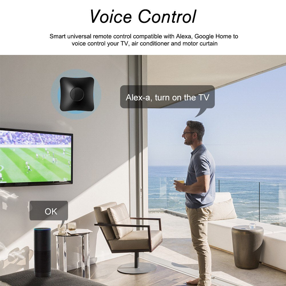 BroadLink RM4 Pro Universal Remote Controller: WiFi, IR, RF Smart Home Automation with App & Alexa Compatibility