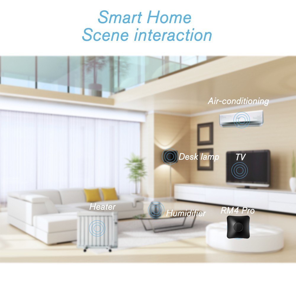 BroadLink RM4 Pro Universal Remote Controller: WiFi, IR, RF Smart Home Automation with App & Alexa Compatibility