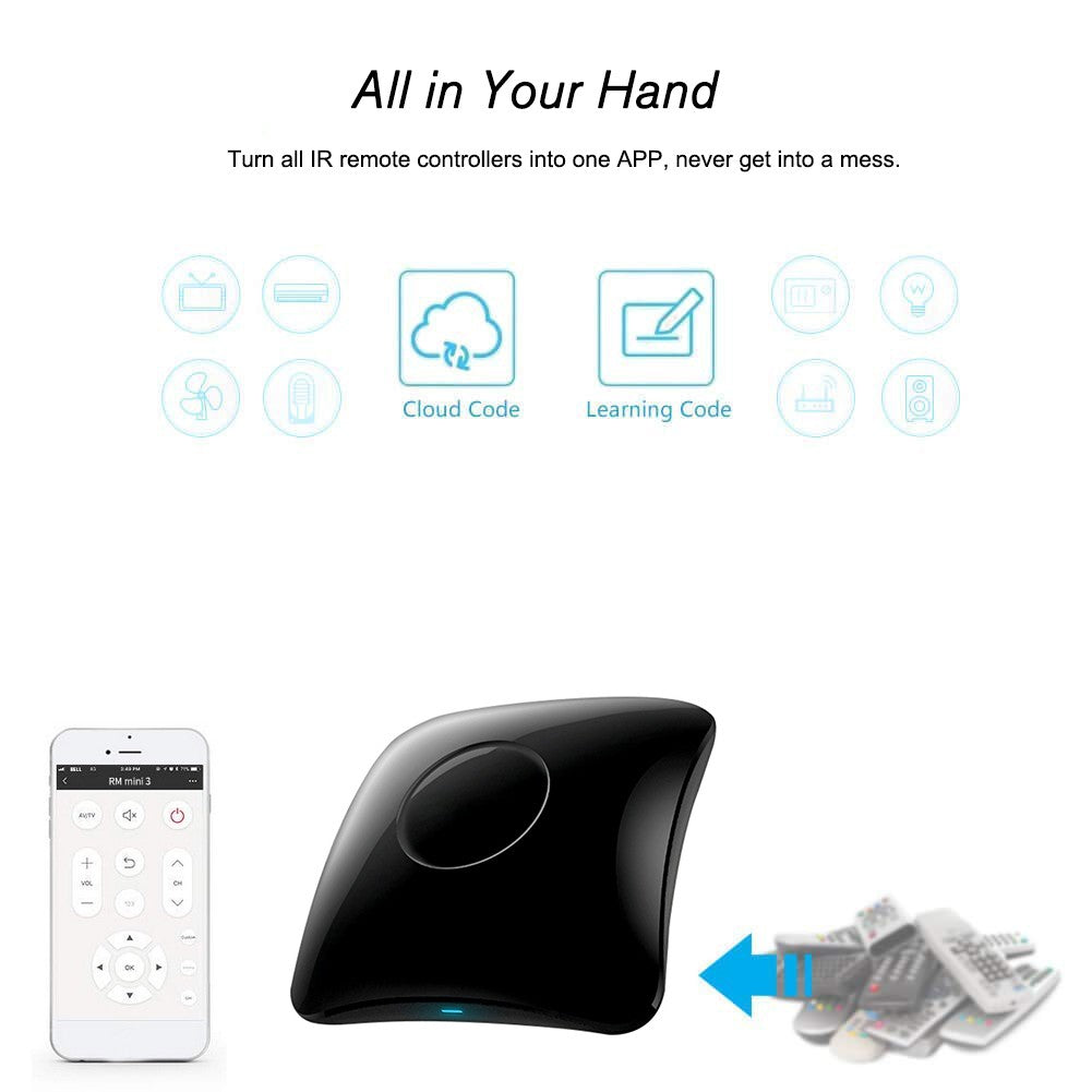 BroadLink RM4 Pro Universal Remote Controller: WiFi, IR, RF Smart Home Automation with App & Alexa Compatibility