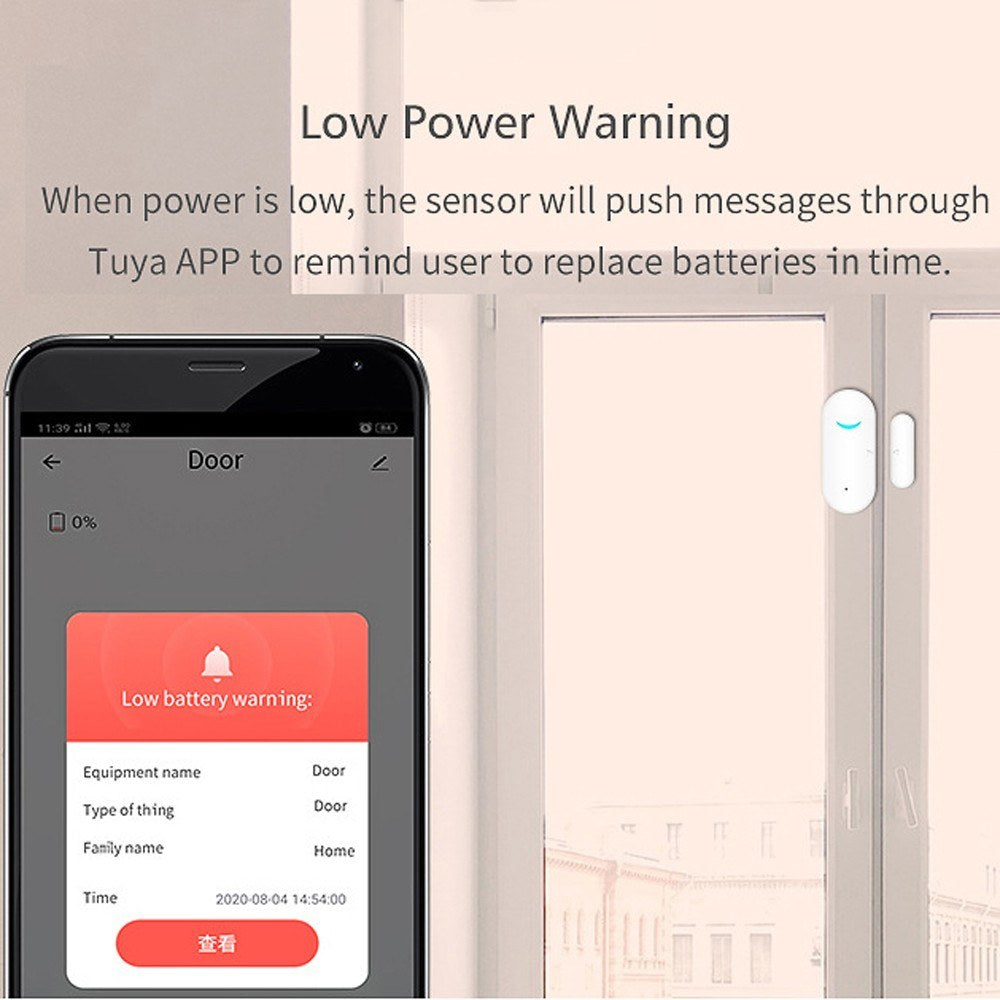 Smart WiFi Door and Window Alarm Sensor