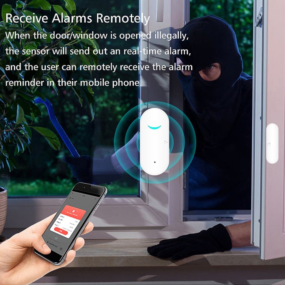 Smart WiFi Door and Window Alarm Sensor