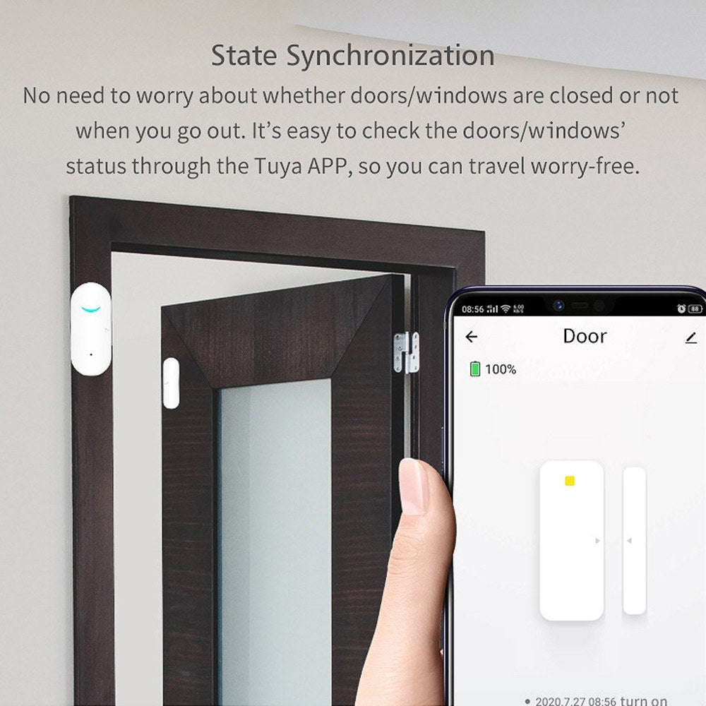 Smart WiFi Door and Window Alarm Sensor