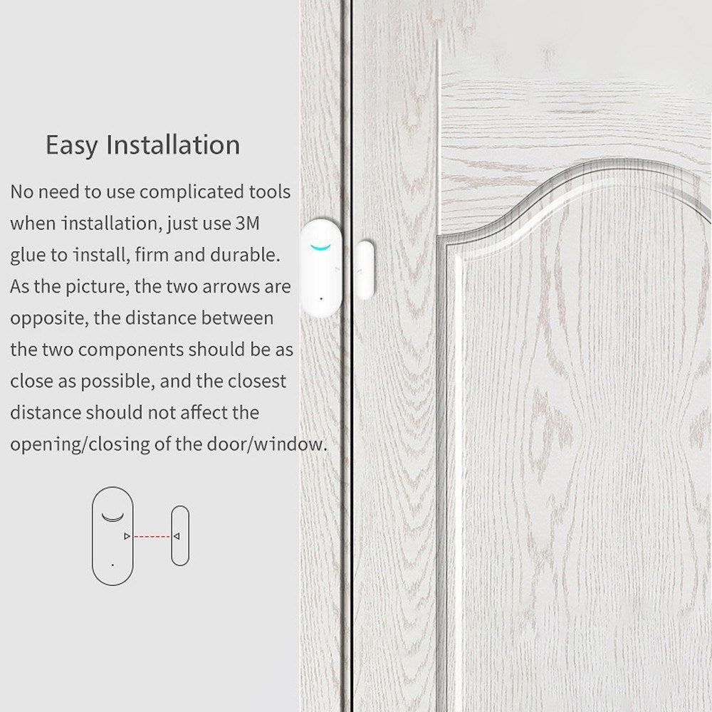 Smart WiFi Door and Window Alarm Sensor