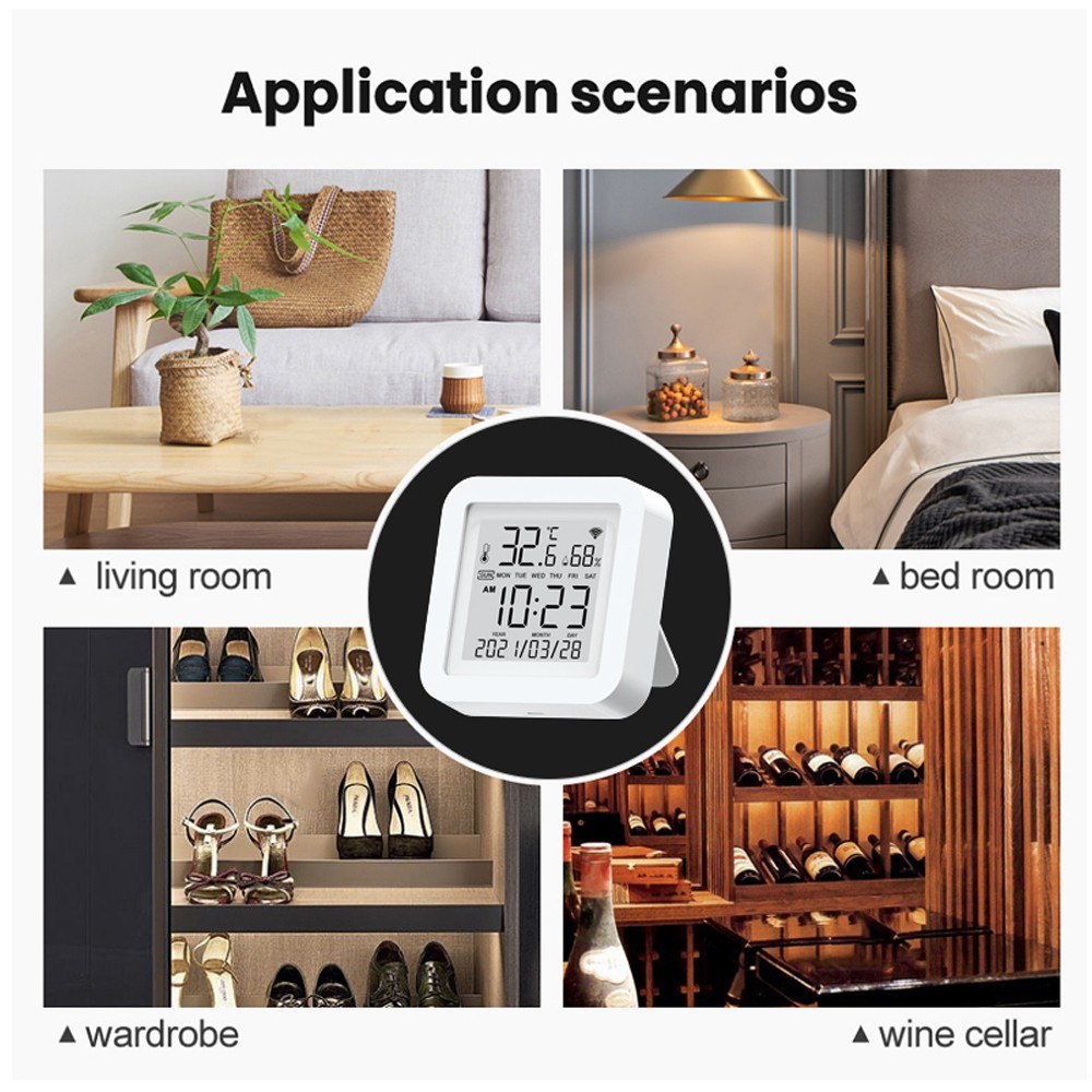 Tuya WiFi LCD Display USB Power Supply with Intelligent Sensors
