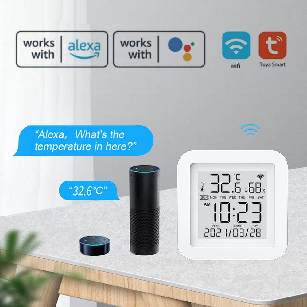 Tuya WiFi LCD Display USB Power Supply with Intelligent Sensors