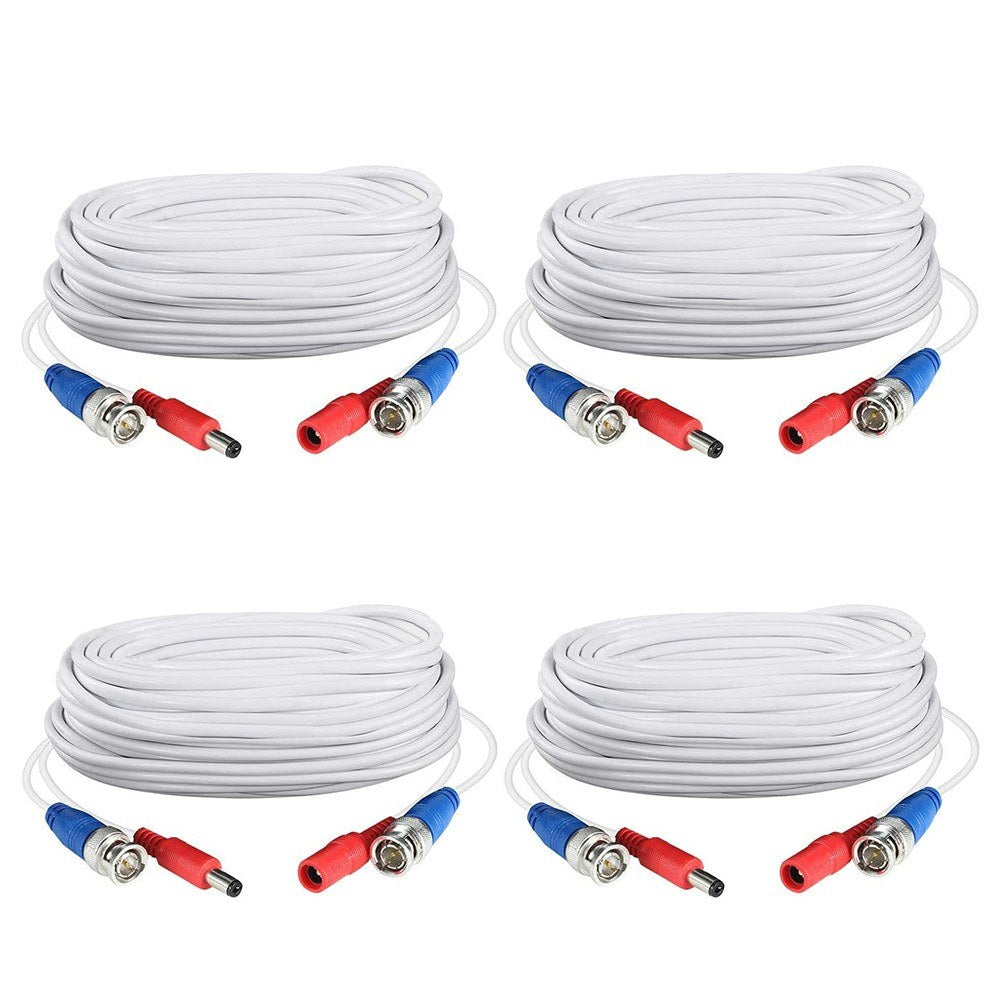 60ft (18.3m) 2-in-1 CCTV Video & Power Cable