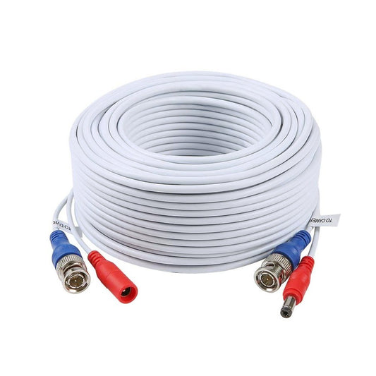 100ft 2-in-1 Video Power CCTV Cable BNC Extension Cord - 1 Pack