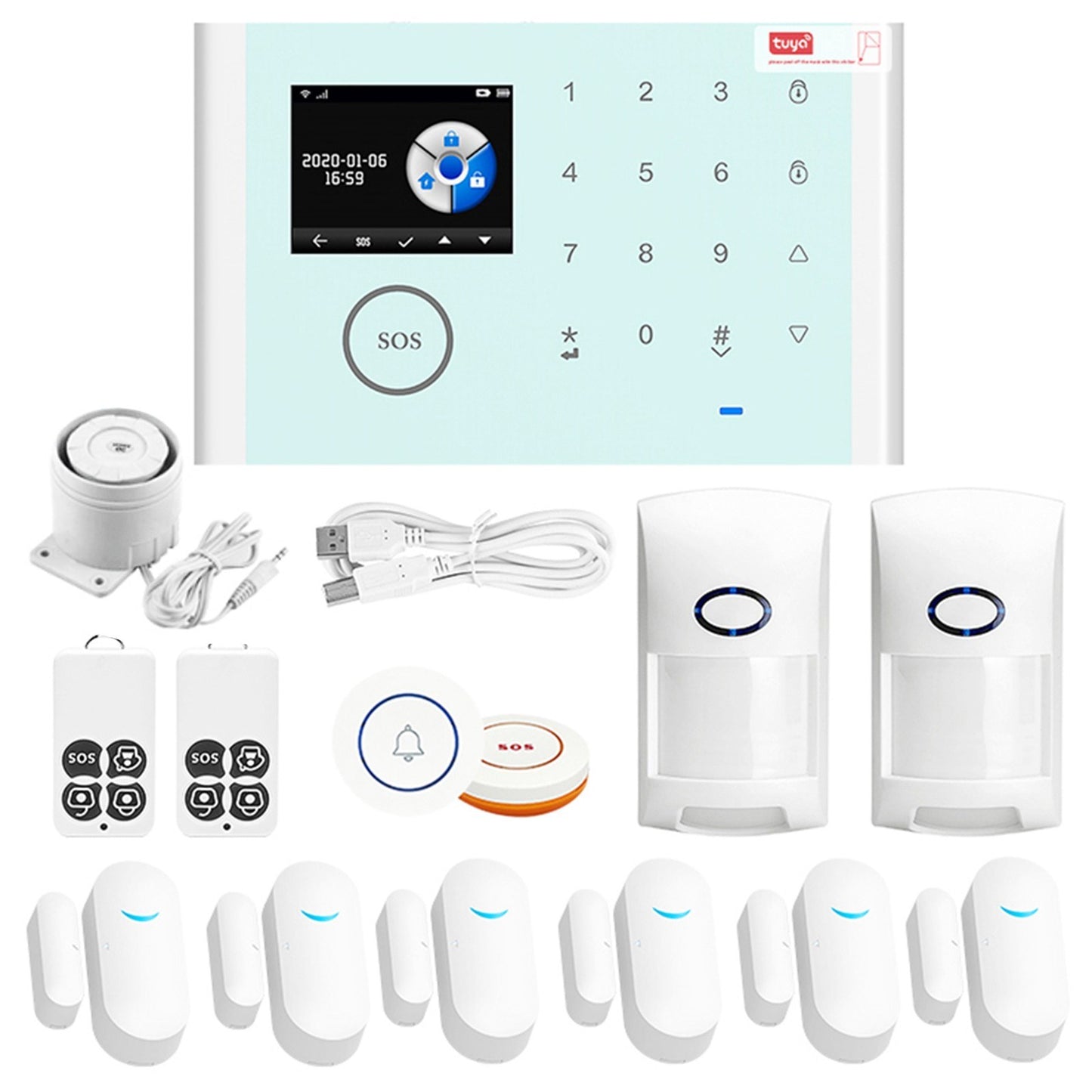 CS118 Smart Home Alarm System: WiFi, GSM, GPRS 3-in-1 Network