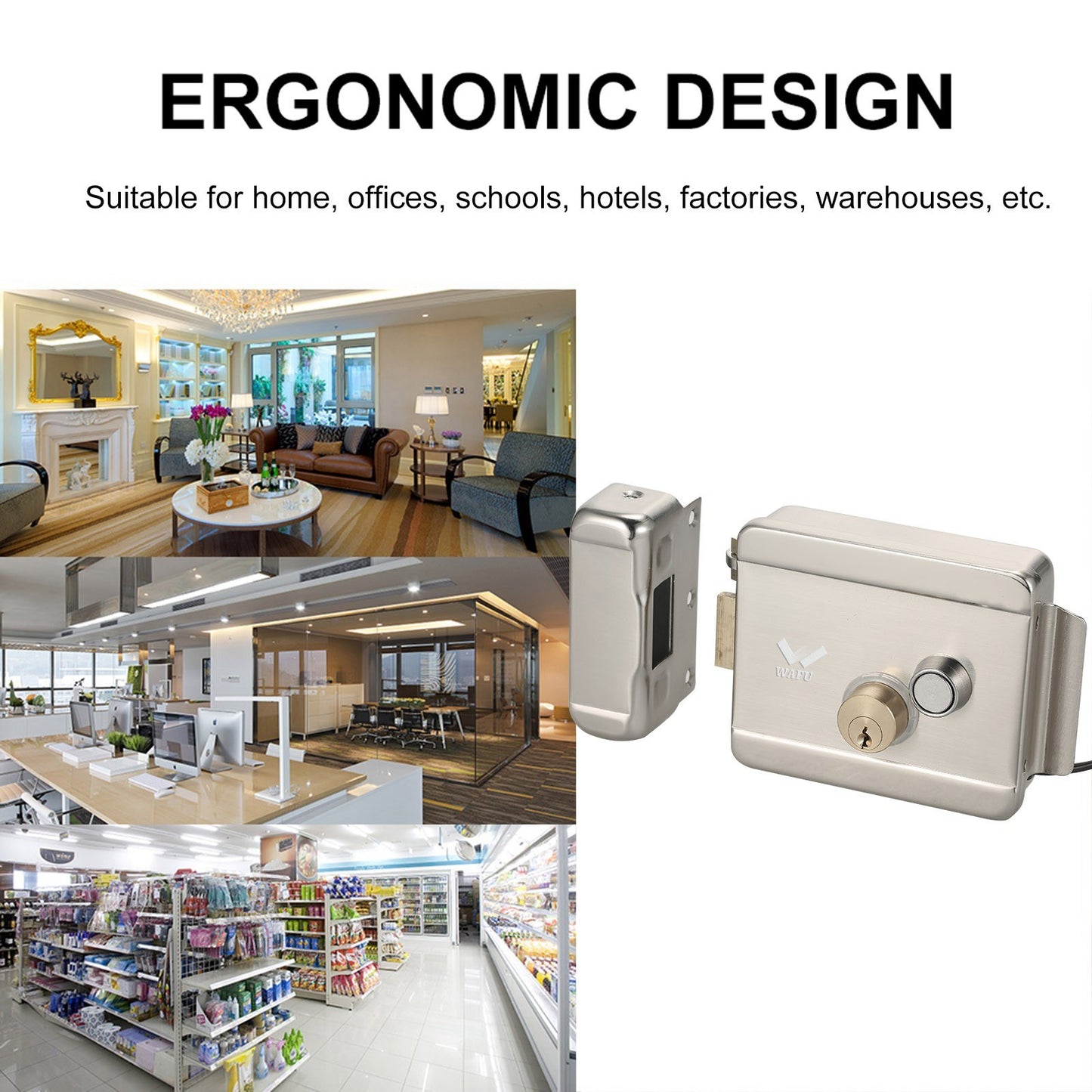 Smart Electric Gate Door Lock by WAFU