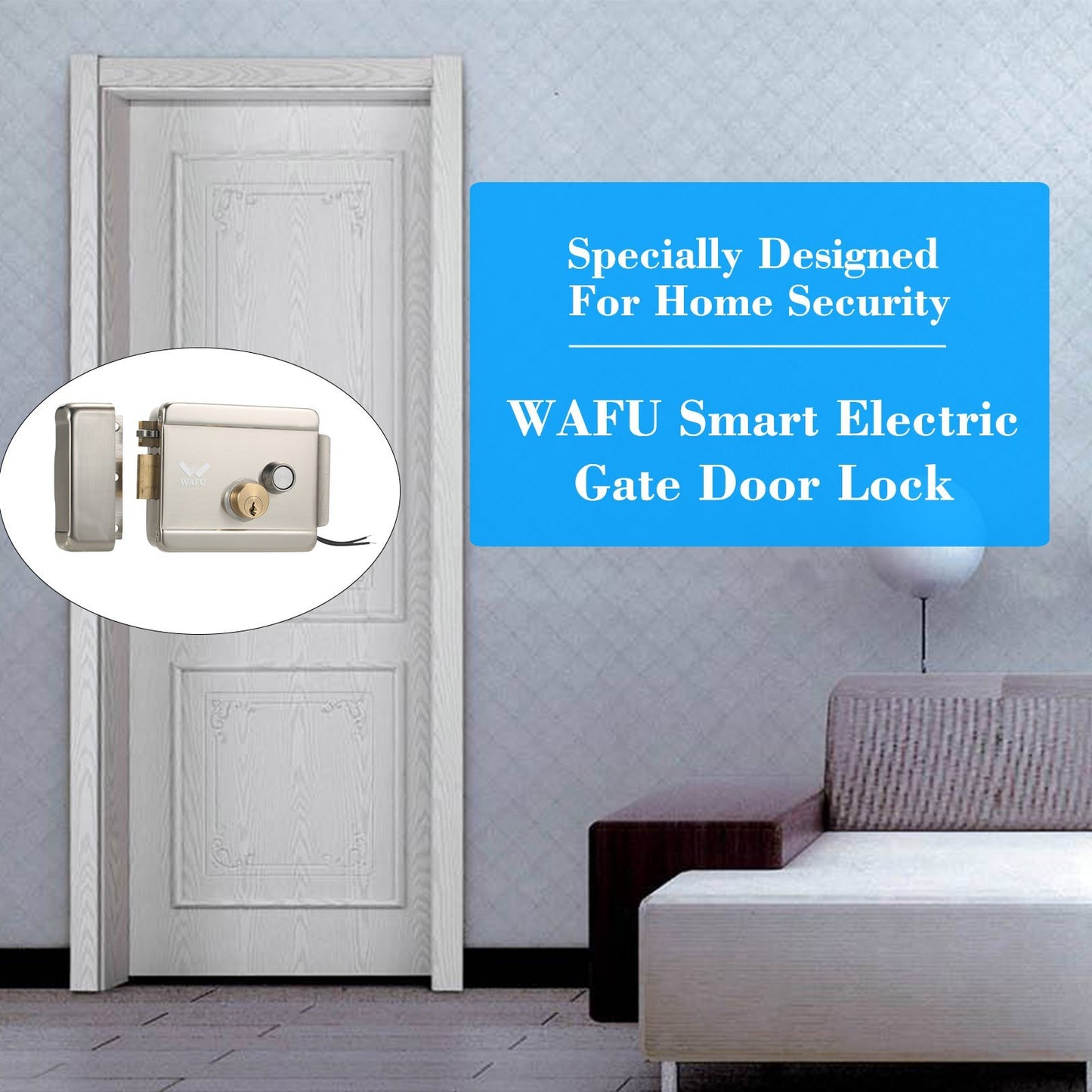 Smart Electric Gate Door Lock by WAFU