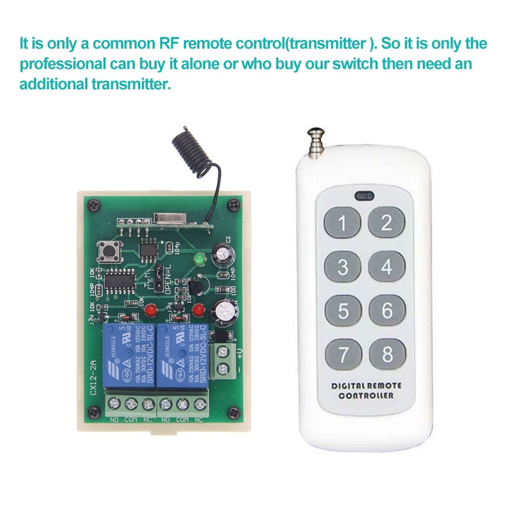 High Power 1CH Wireless Remote Control - 1000m Long Range