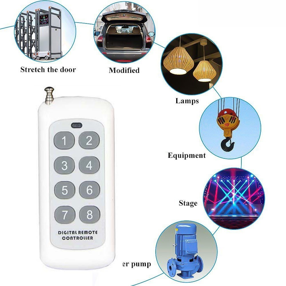 High Power 1CH Wireless Remote Control - 1000m Long Range