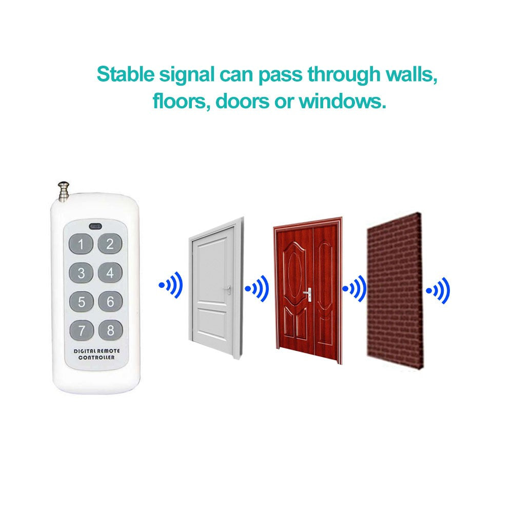 High Power 1CH Wireless Remote Control - 1000m Long Range