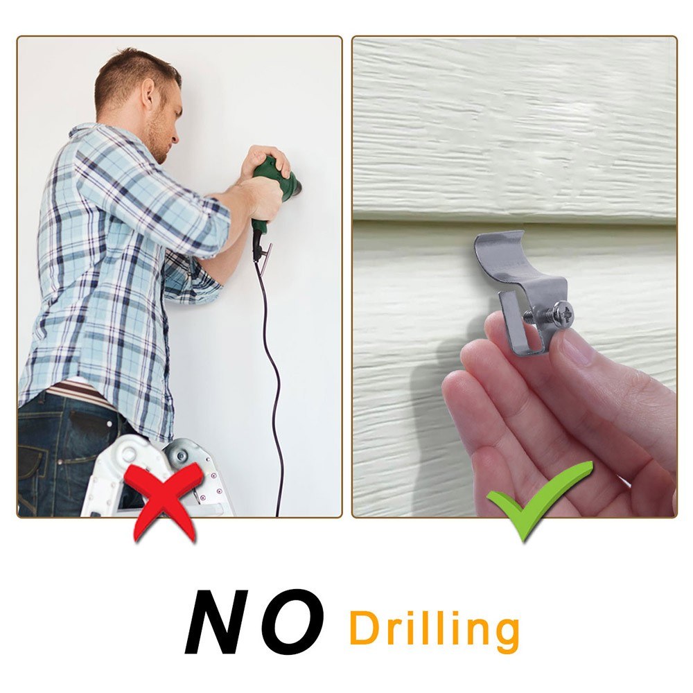 Blink Mini No-Hole Vinyl Siding Hooks Clips