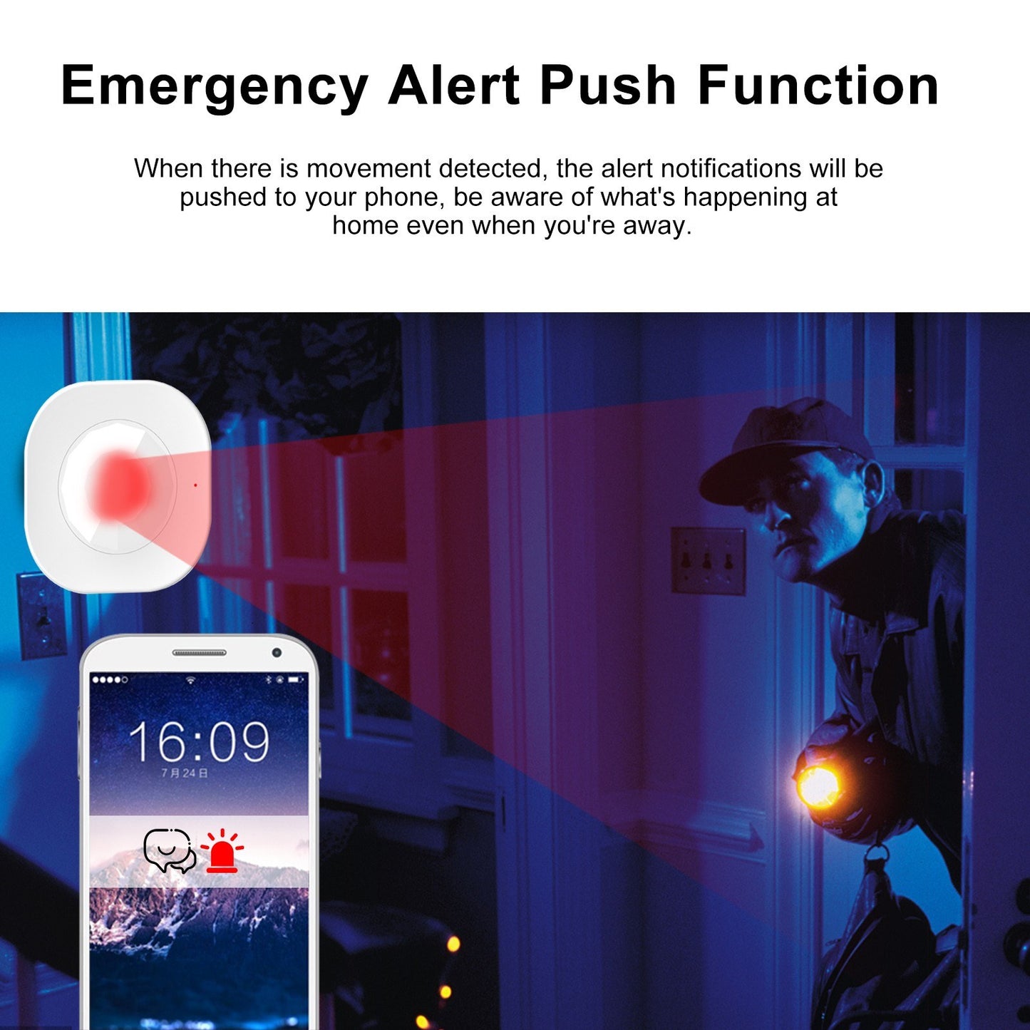 Smart WiFi PIR Motion Detector Sensor