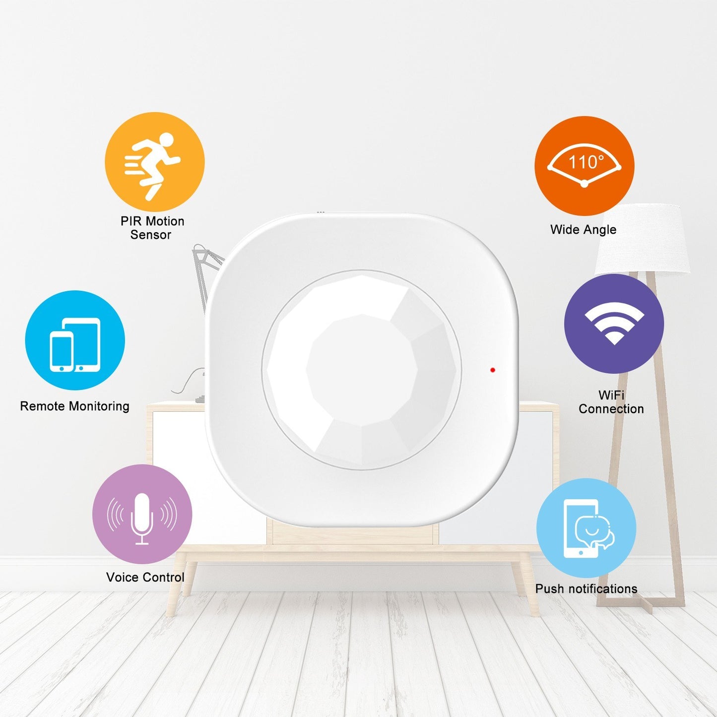 Smart WiFi PIR Motion Detector Sensor