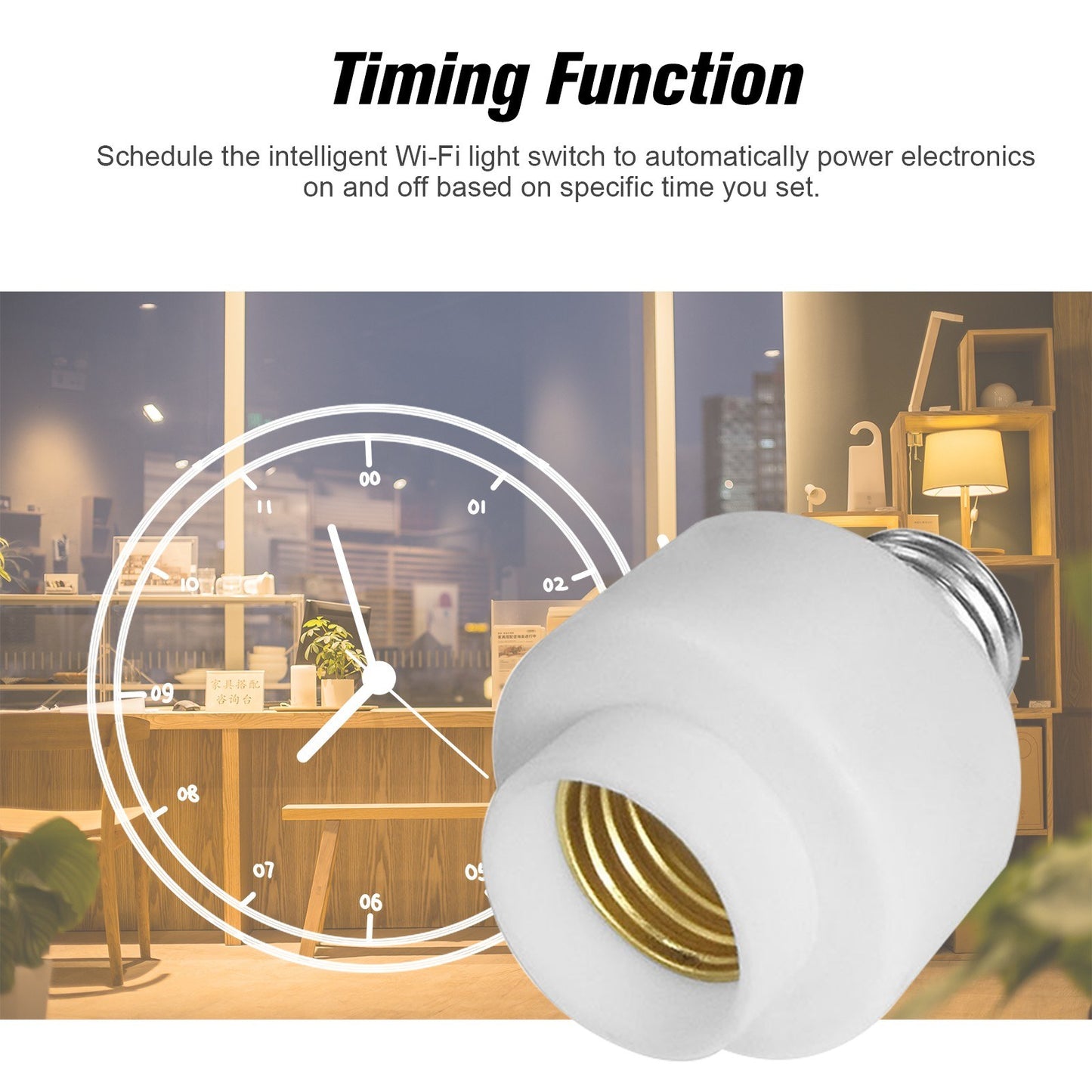 Tuya WiFi Smart Light Bulb Holder E27 Wireless