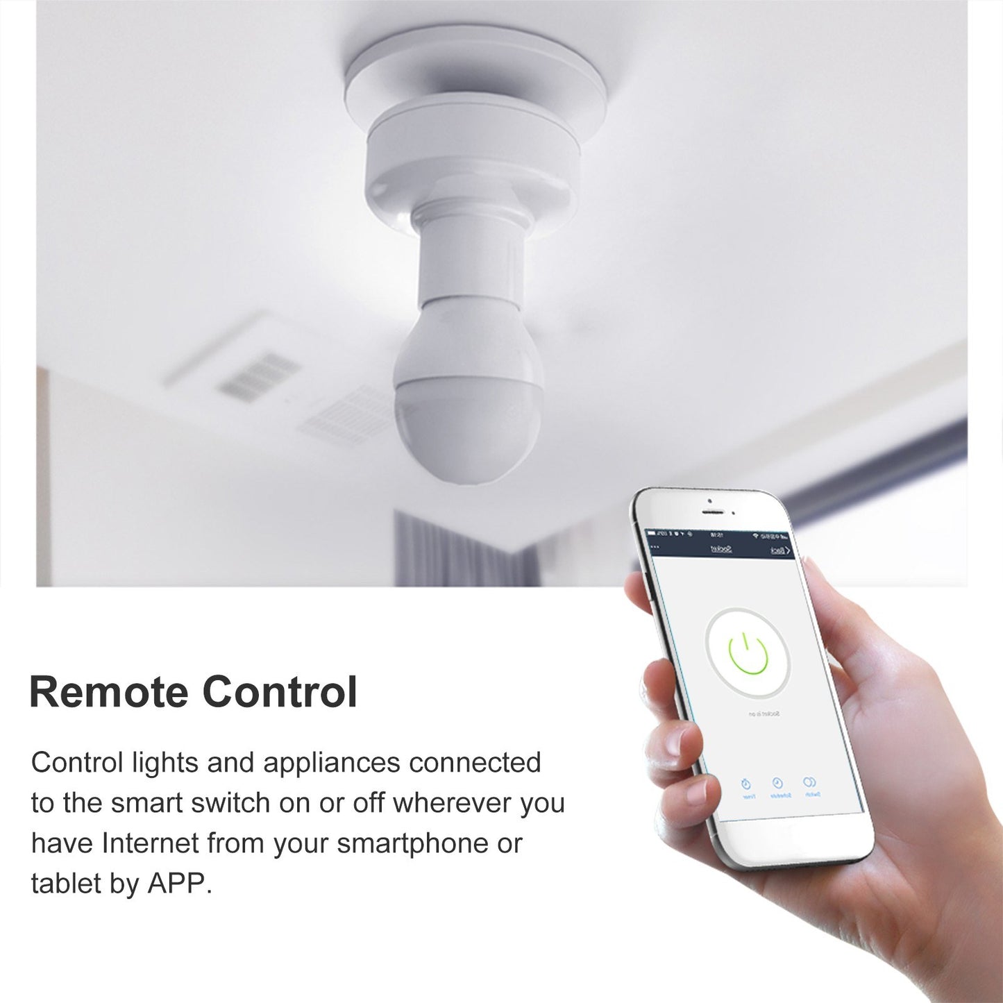 Tuya WiFi Smart Light Bulb Holder E27 Wireless