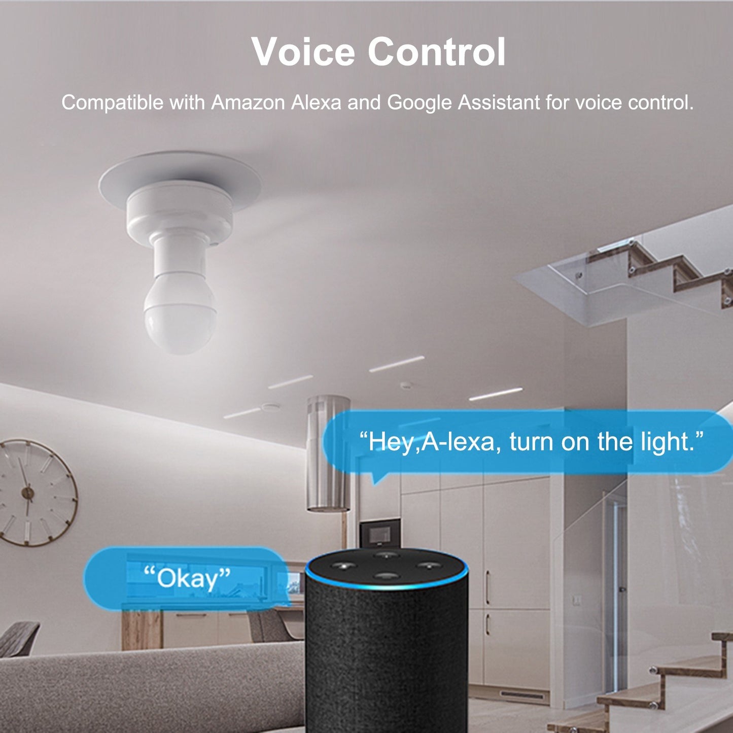 Tuya WiFi Smart Light Bulb Holder E27 Wireless