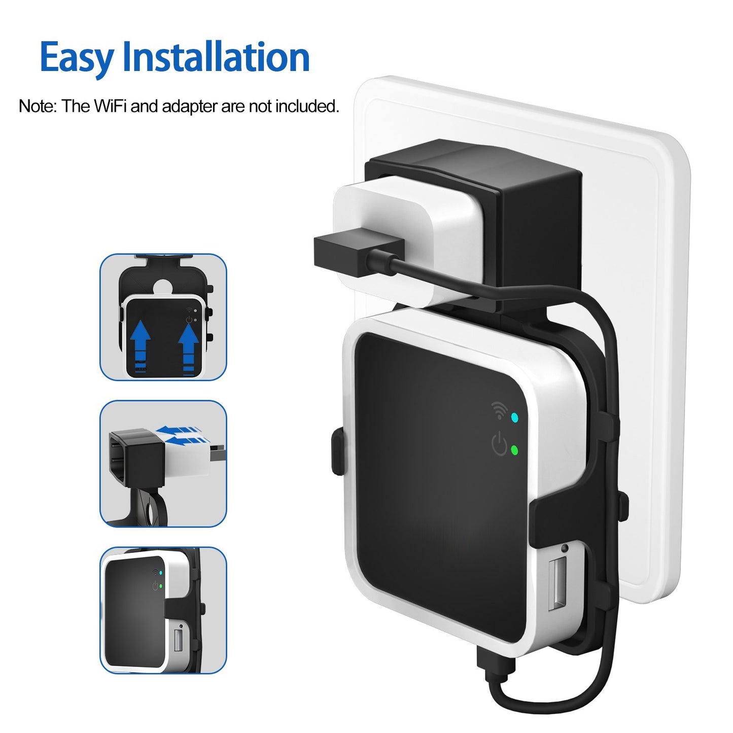 Outlet Wall Mount Holder - Single Piece