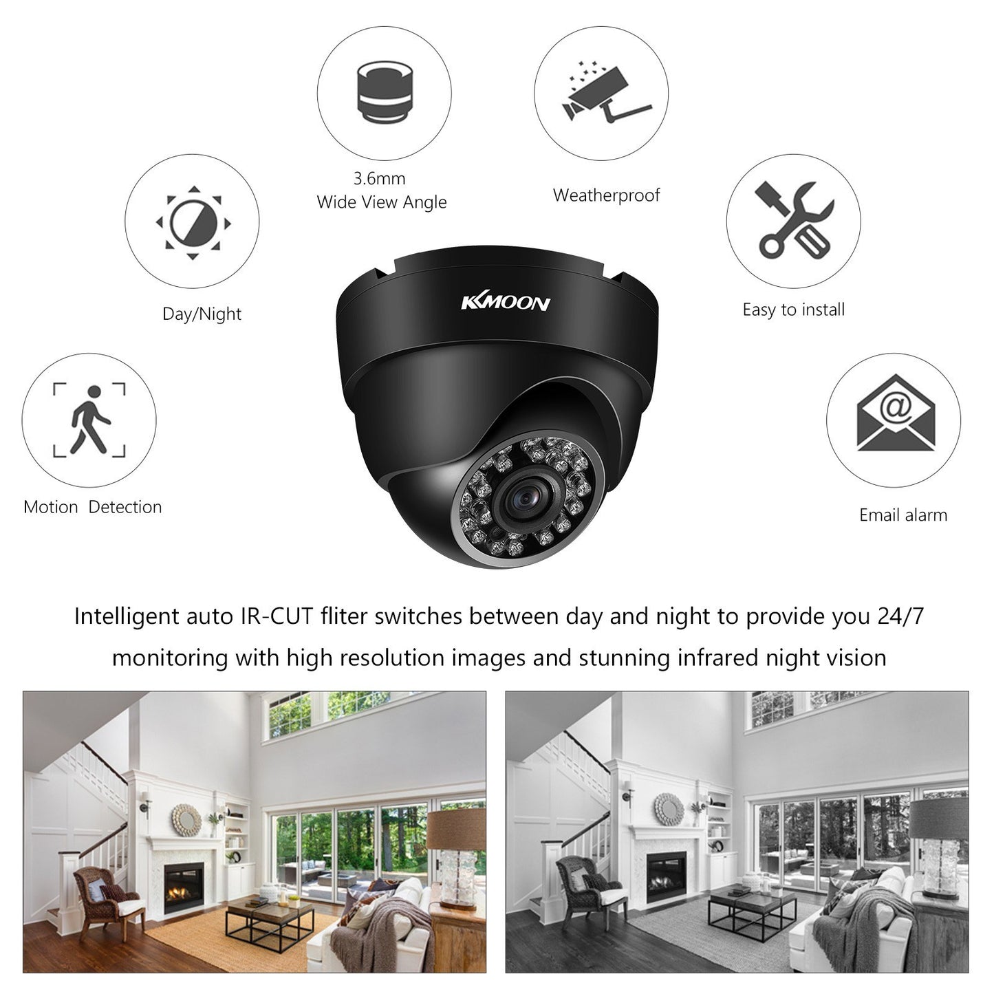 Analog Security Camera with 720P HD Quality