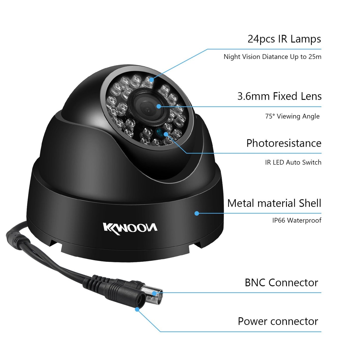 Analog Security Camera with 720P HD Quality