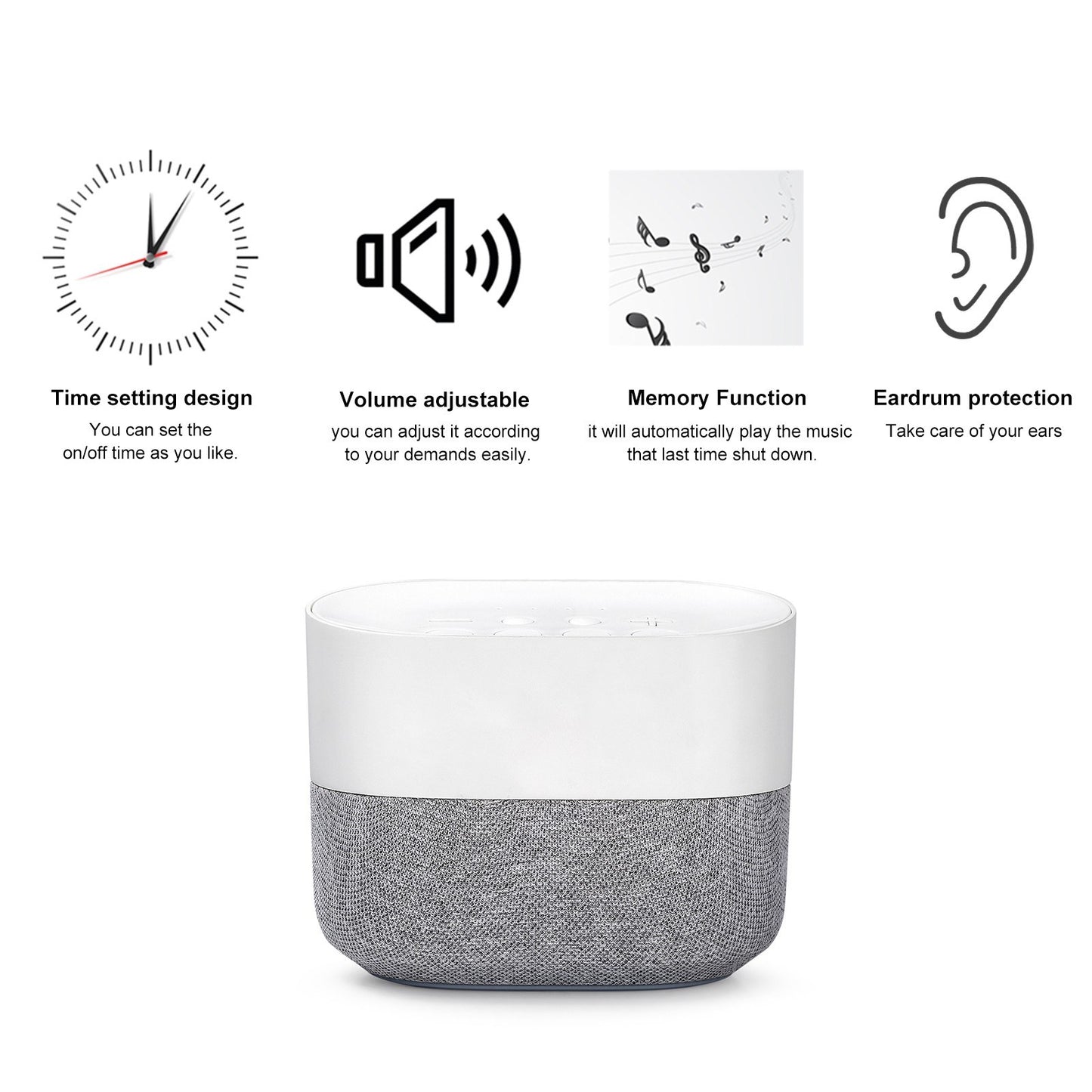 Sound Machine for Sleep Therapy with White Noise